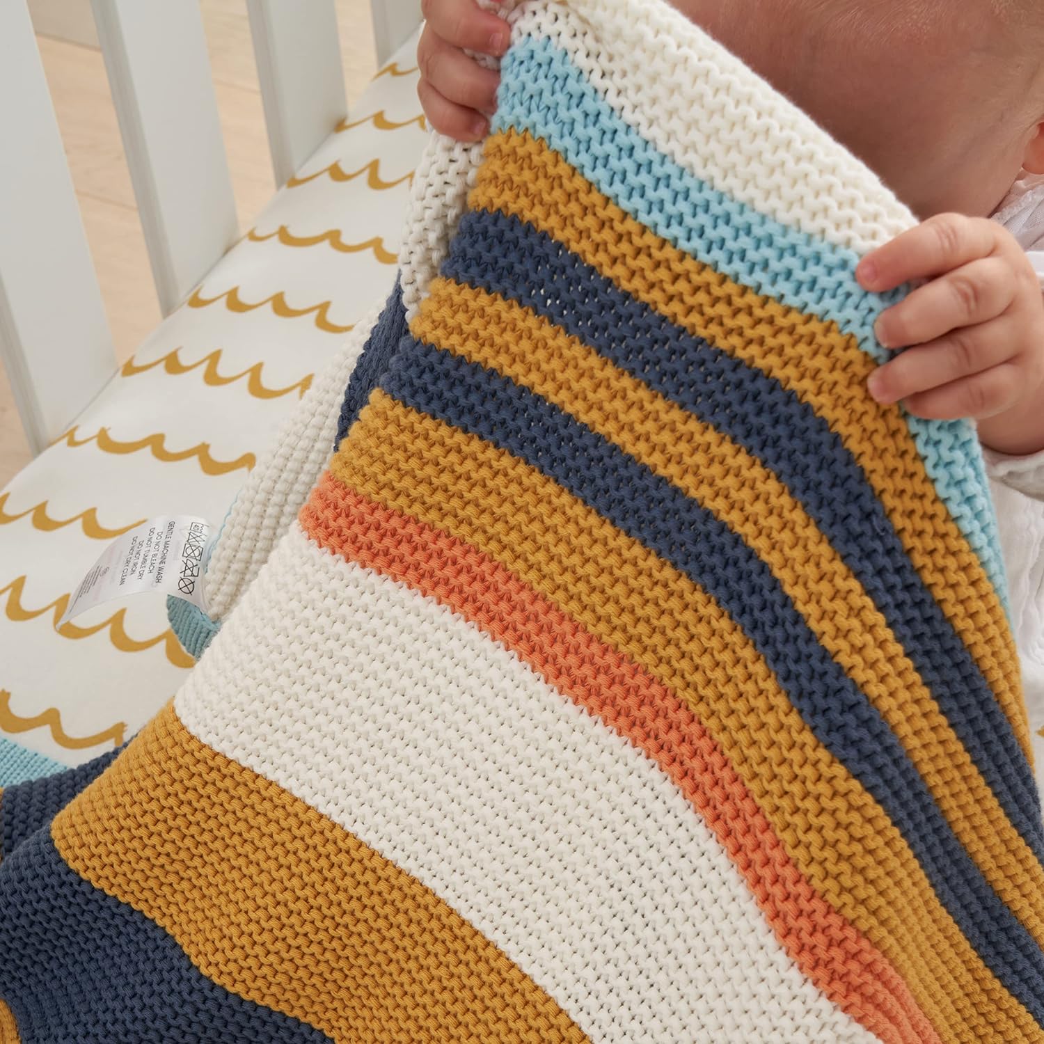 Tutti Bambini Chunky Knitted Baby Blanket - Our Planet