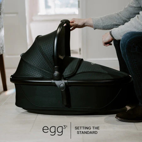 Egg 3 Luxury Travel Bundle With Shell Car Seat - Houndstooth Black Exclusive