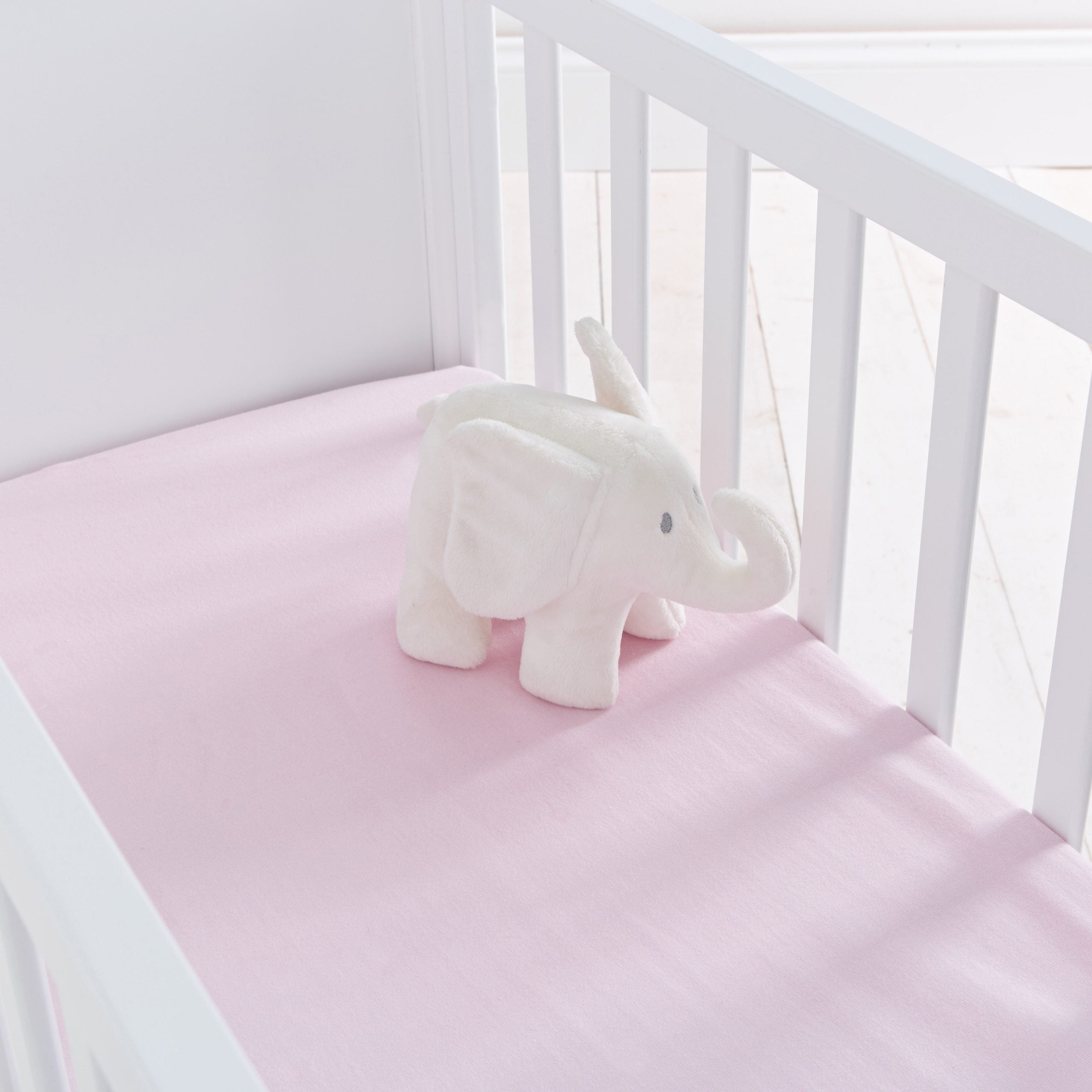 Silentnight Safe Nights Crib Fitted Sheets (Pack of 2) - Pink
