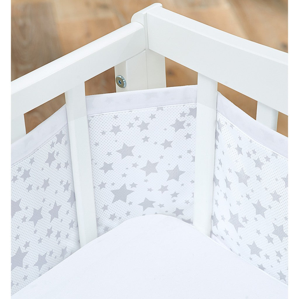 BreathableBaby Crib Liner Twinkle Grey Star