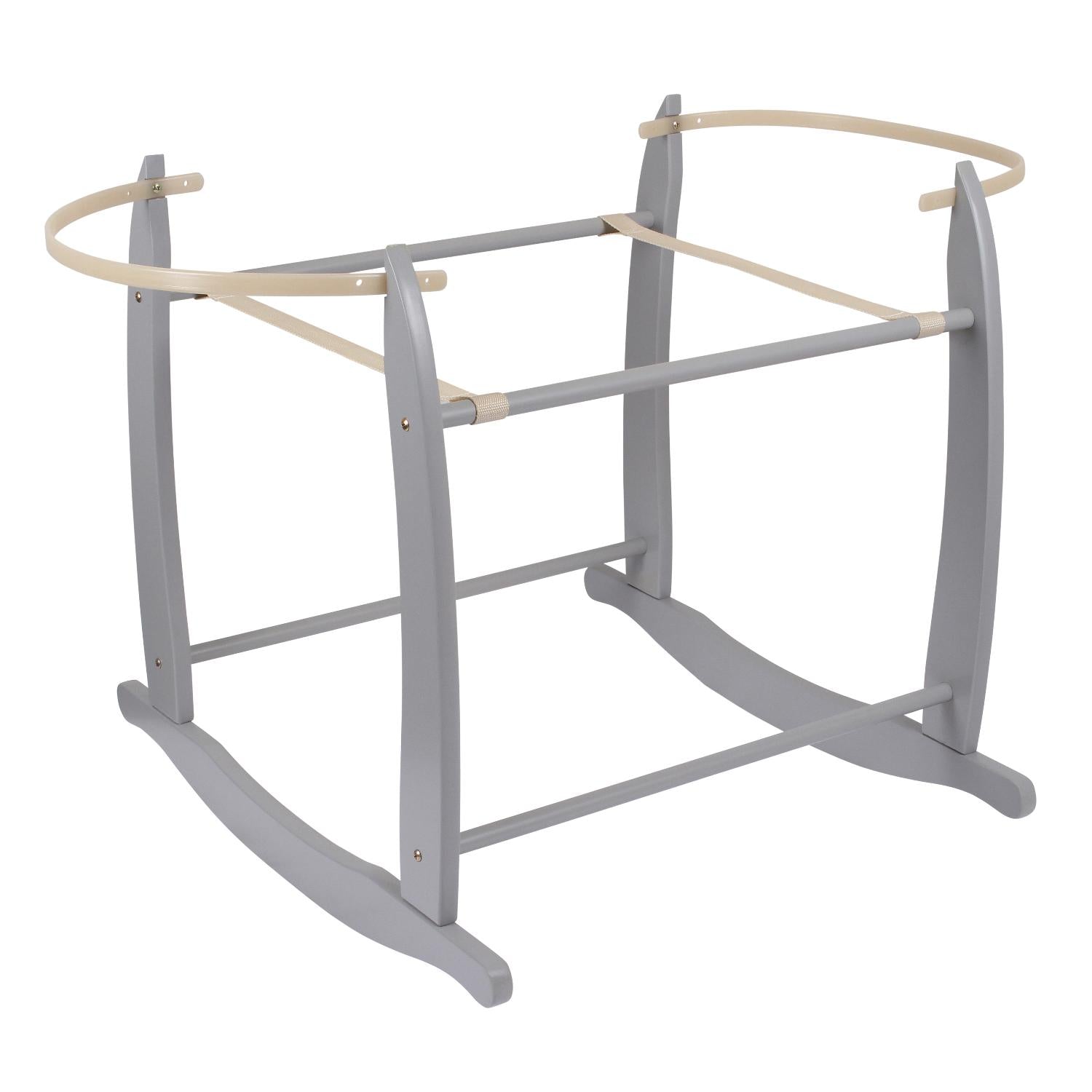 Clair De Lune Deluxe Grey Rocking Moses Basket Stand