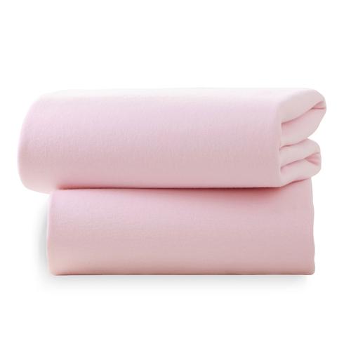 Clair De Lune 2 Pack Fitted Moses Sheets Pink
