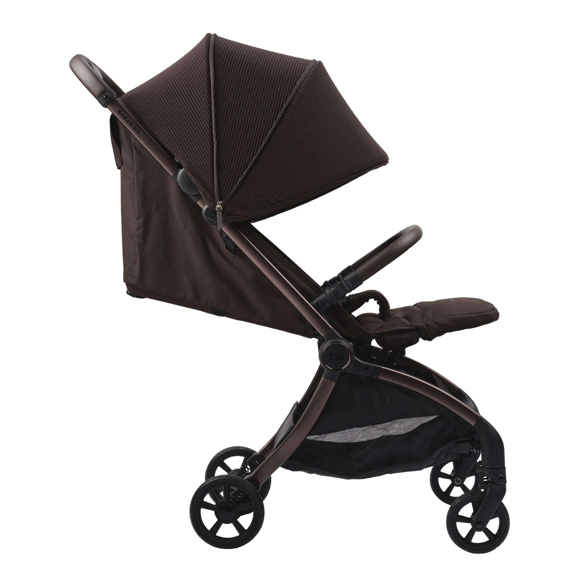 Bababing imi Travel Pushchair Auto Fold Compact Stroller Kofe