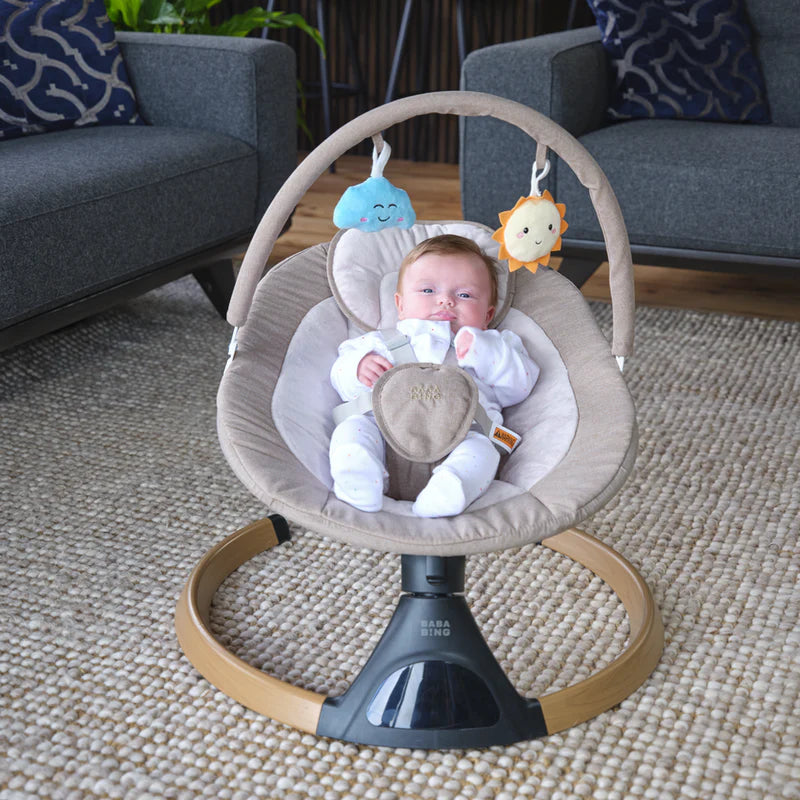 Bababing Hub 2 electric baby swing chair (Grey/Beige)