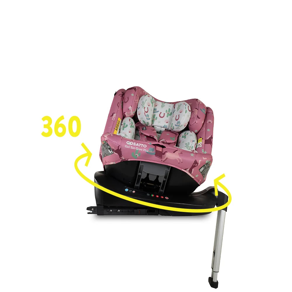 Get Set Grow Plus i-Size 360 Car Seat Pony Party