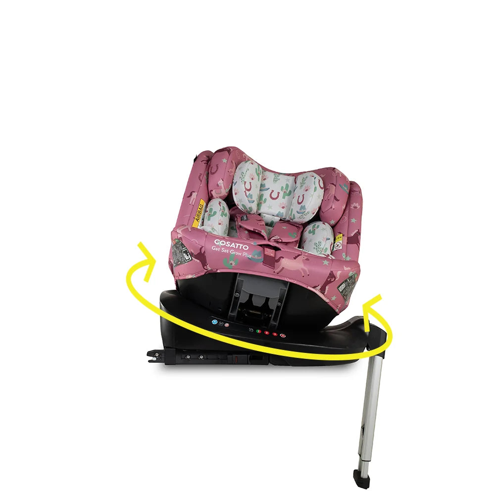 Get Set Grow Plus i-Size 360 Car Seat Pony Party