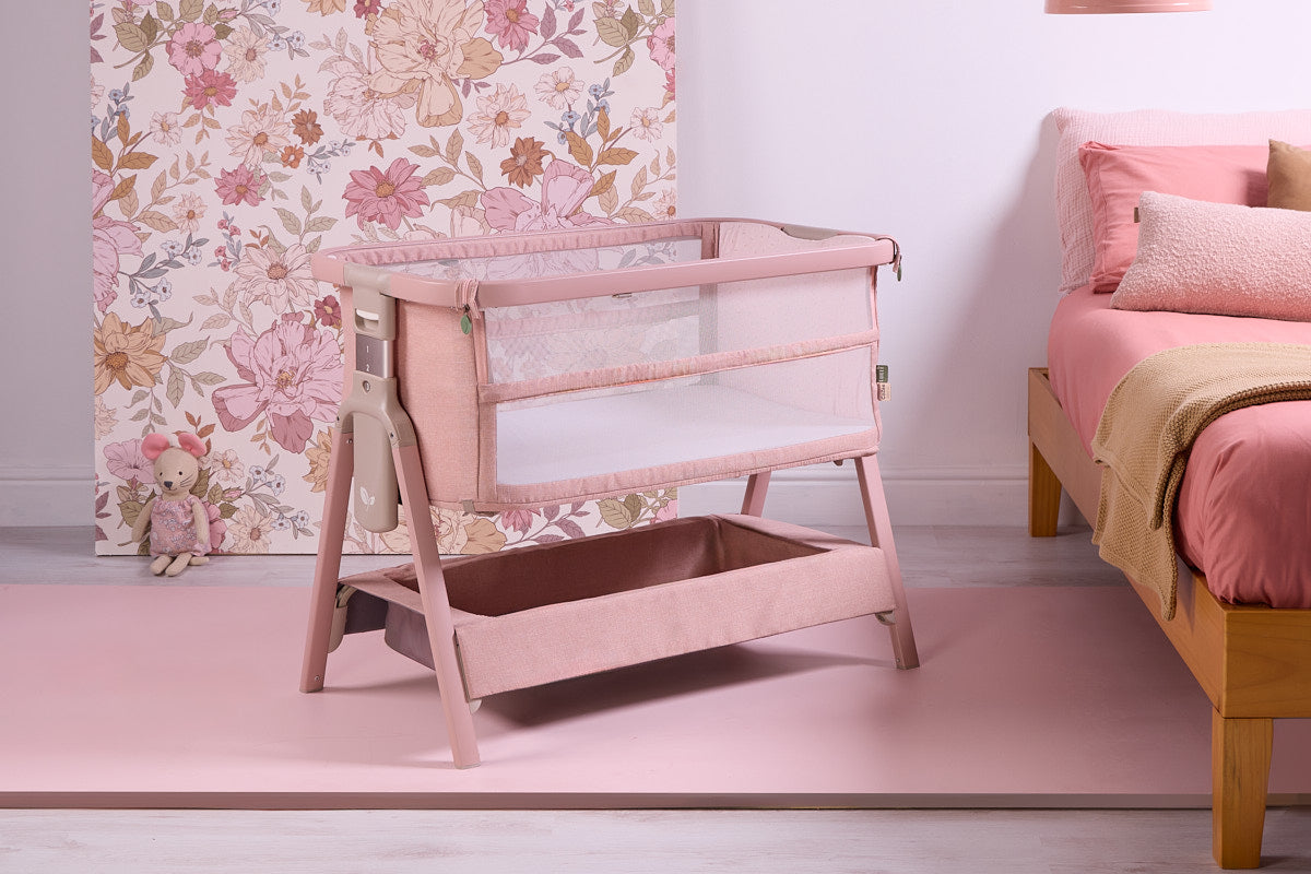 Cozee Zen Bedside Crib - Blush