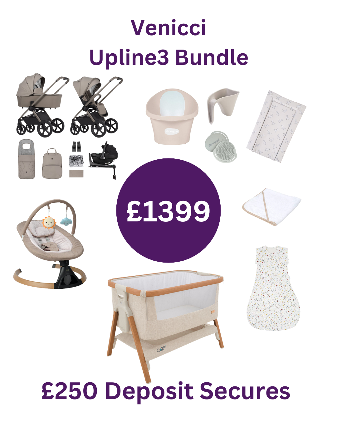 Venicci Upline3  Bundle  Instore Collection £1399