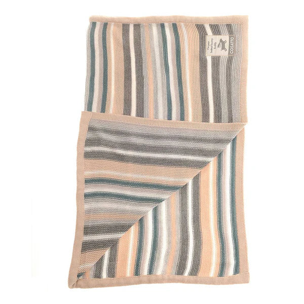 Cosatto Knitted Stripe Blanket – Bob Tail