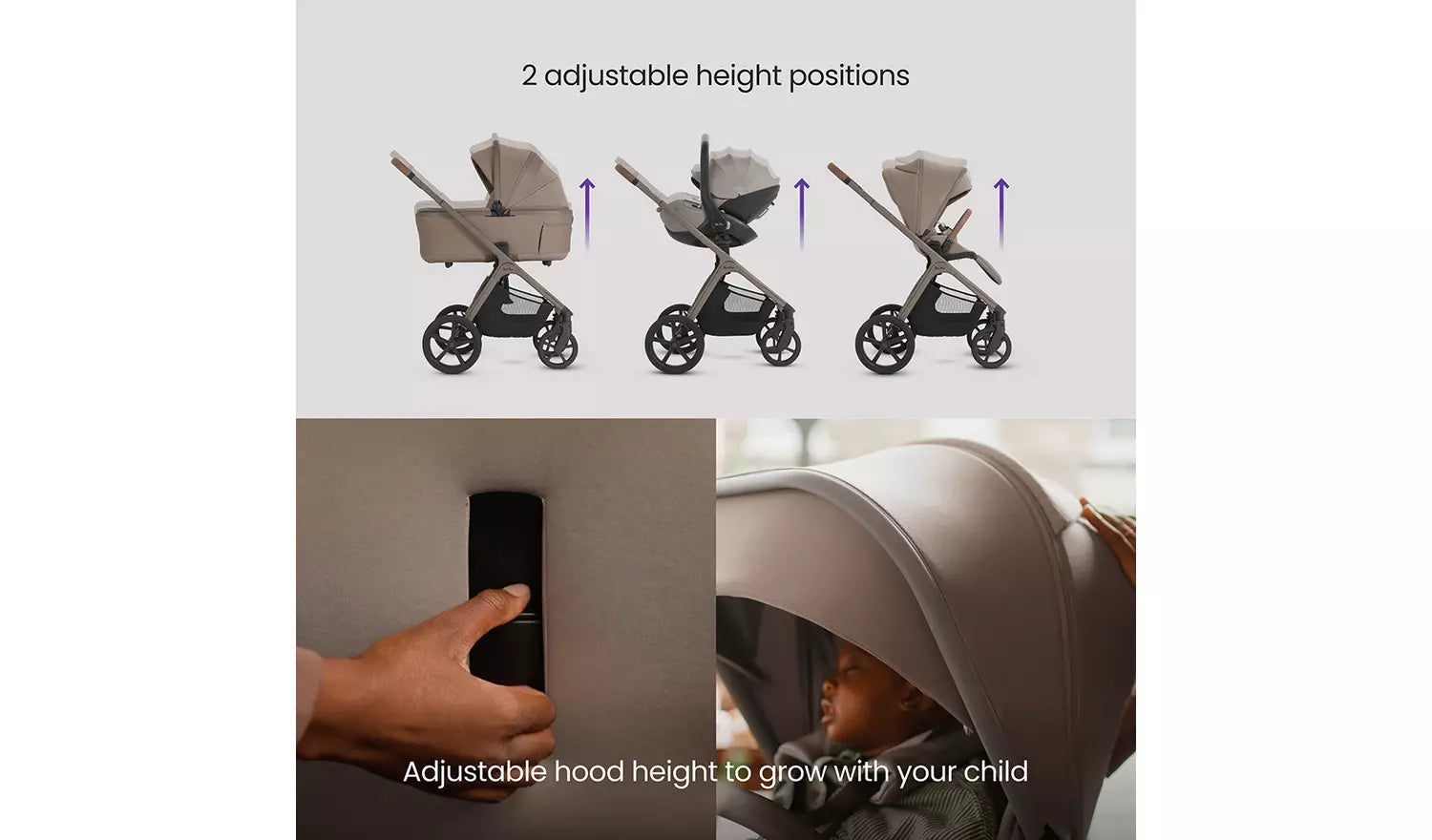 Silver Cross Cove 2 Champagne Travel System Ultimate 360 Infant Carrier Bundle