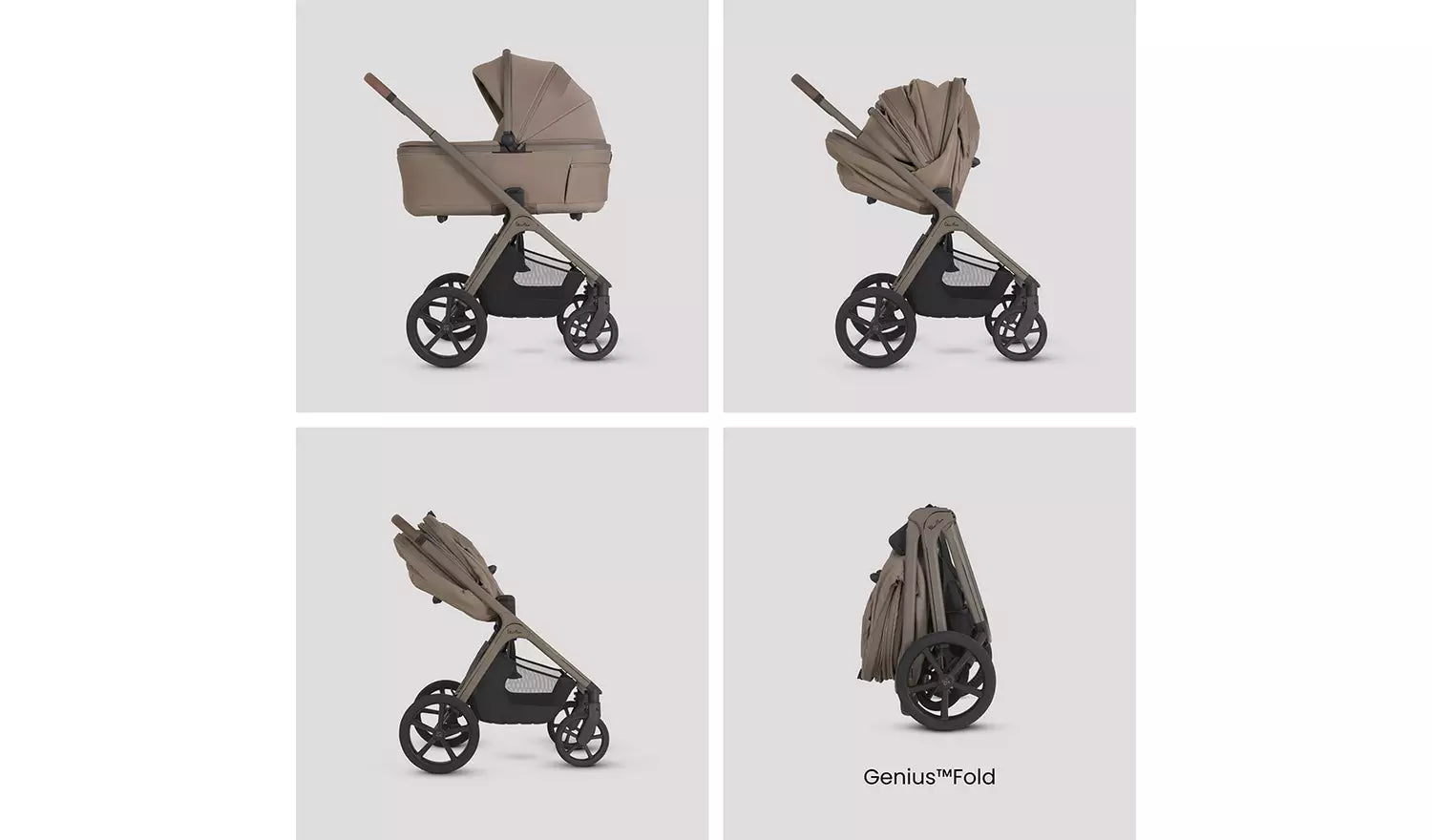 Silver Cross Cove 2 Champagne Travel System Ultimate 360 Infant Carrier Bundle