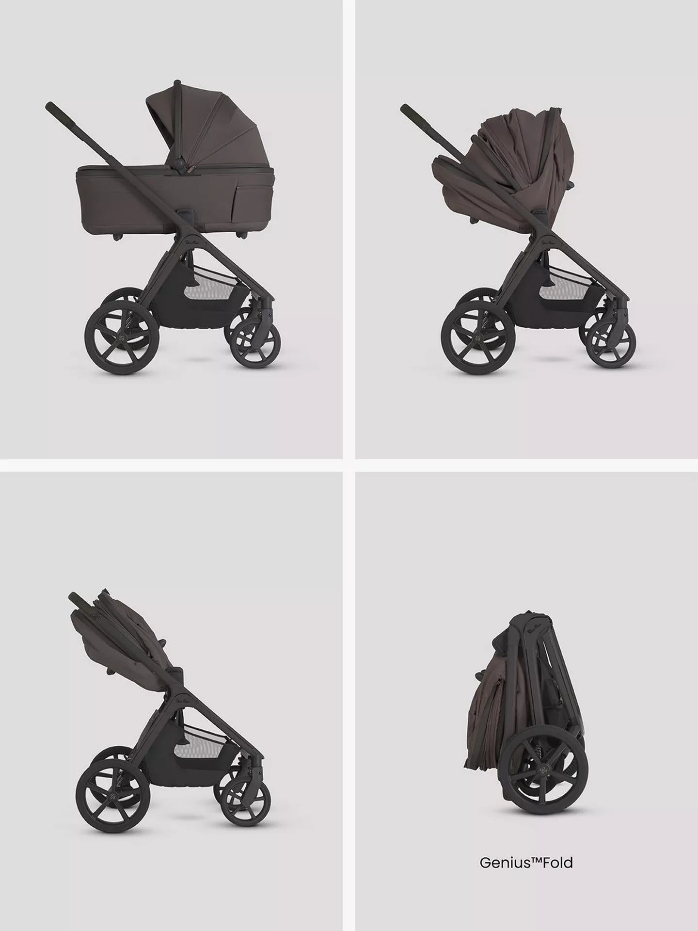 Silver Cross Cove 2 Chocolate Travel System Ultimate 360 Infant Carrier Bundle