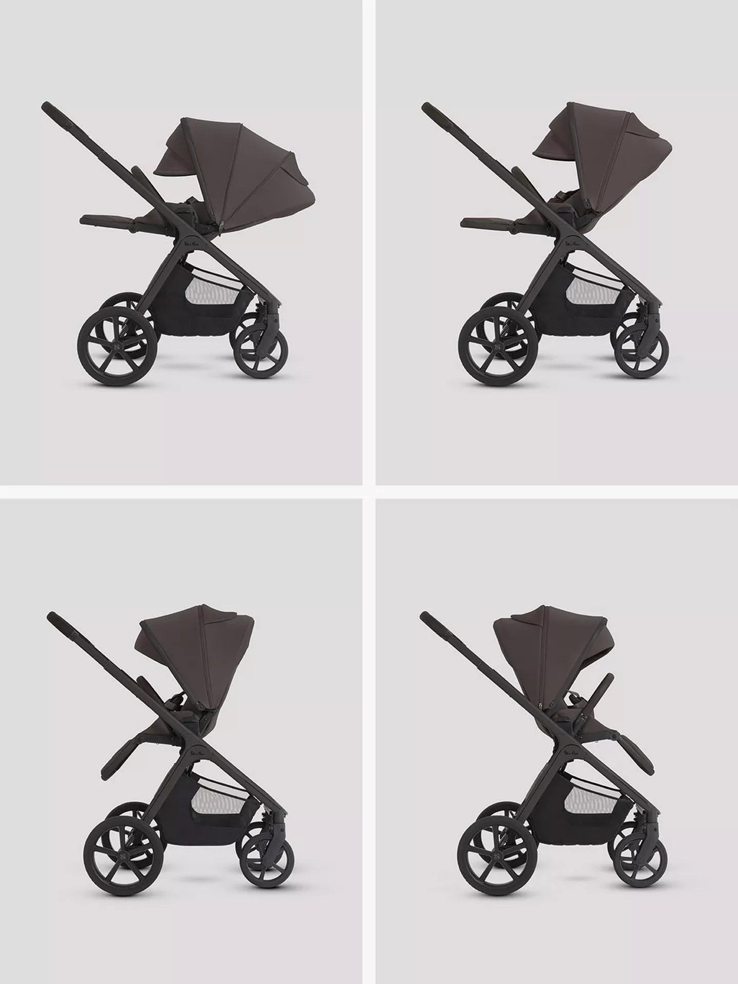 Silver Cross Cove 2 Chocolate Travel System Ultimate 360 Infant Carrier Bundle