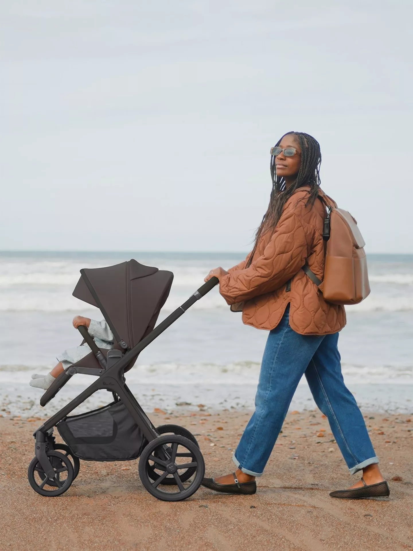 Silver Cross Cove 2 Chocolate Travel System Ultimate 360 Infant Carrier Bundle