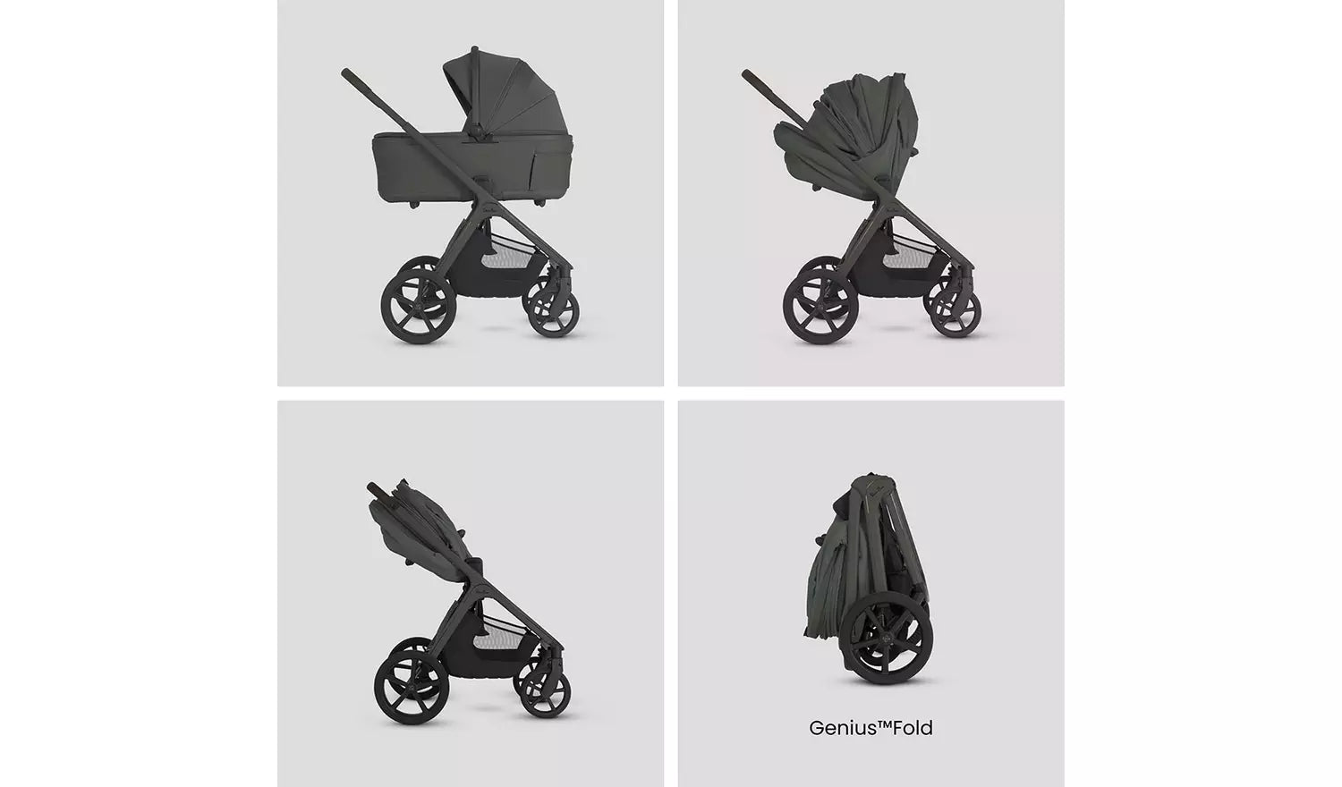 Silver Cross Cove 2 Pewter Travel System Ultimate 360 Infant Carrier Bundle