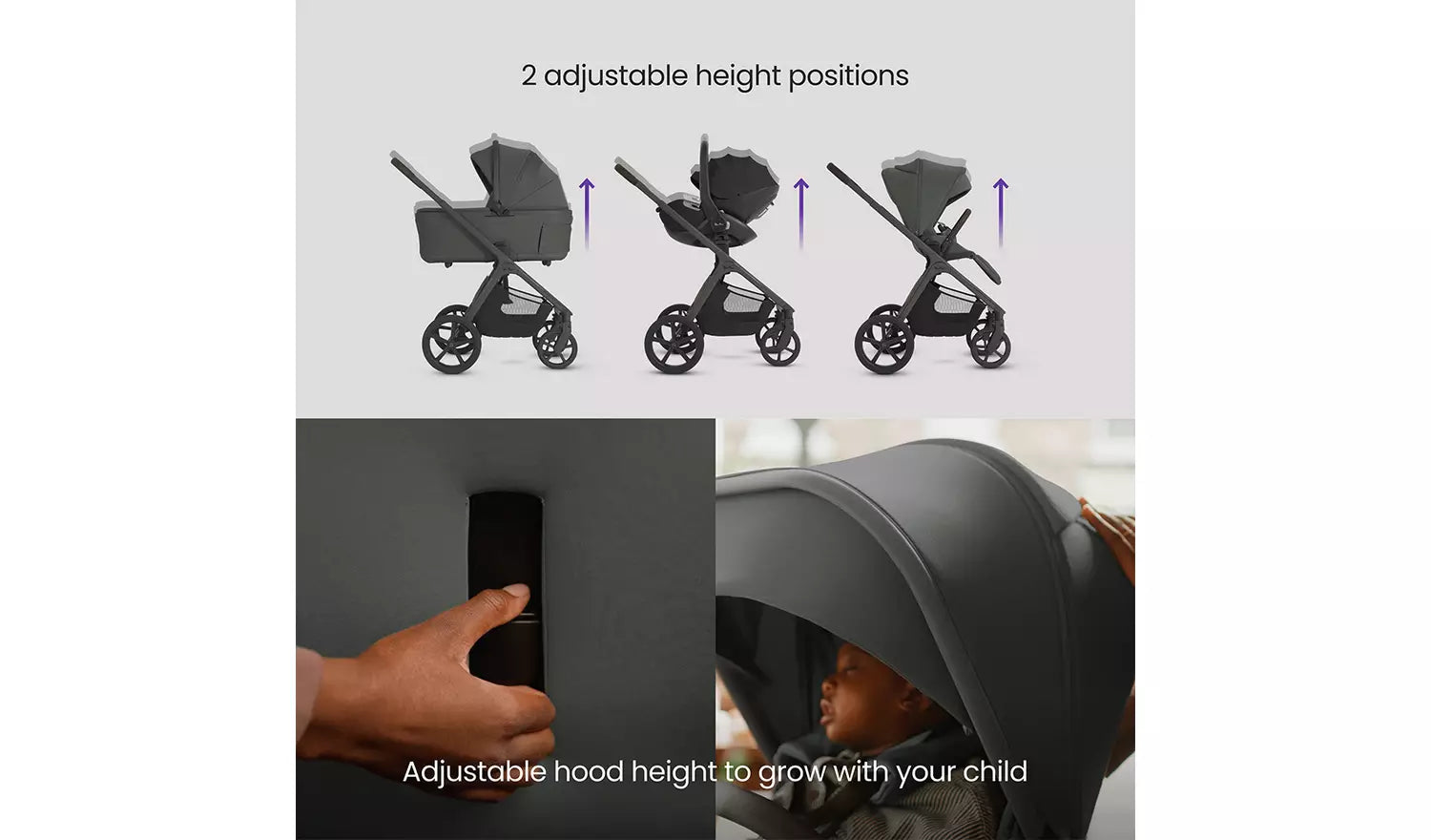 Silver Cross Cove 2 Pewter Travel System Ultimate 360 Infant Carrier Bundle