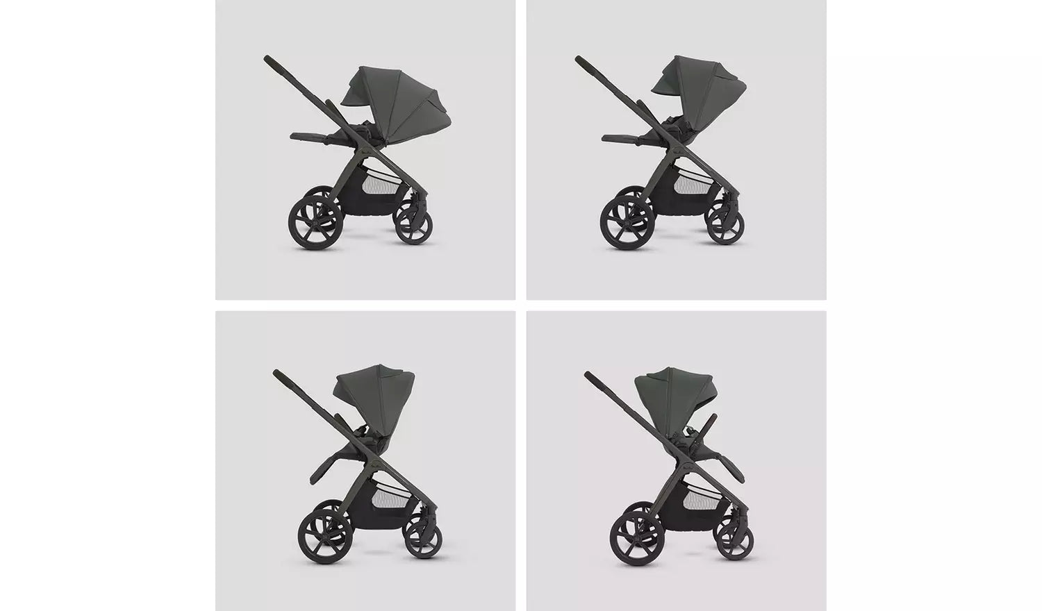 Silver Cross Cove 2 Pewter Travel System Ultimate 360 Infant Carrier Bundle