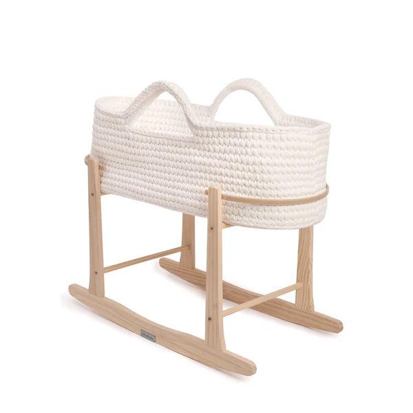 Crochet Moses Basket With Stand - Pre-order Mid July
