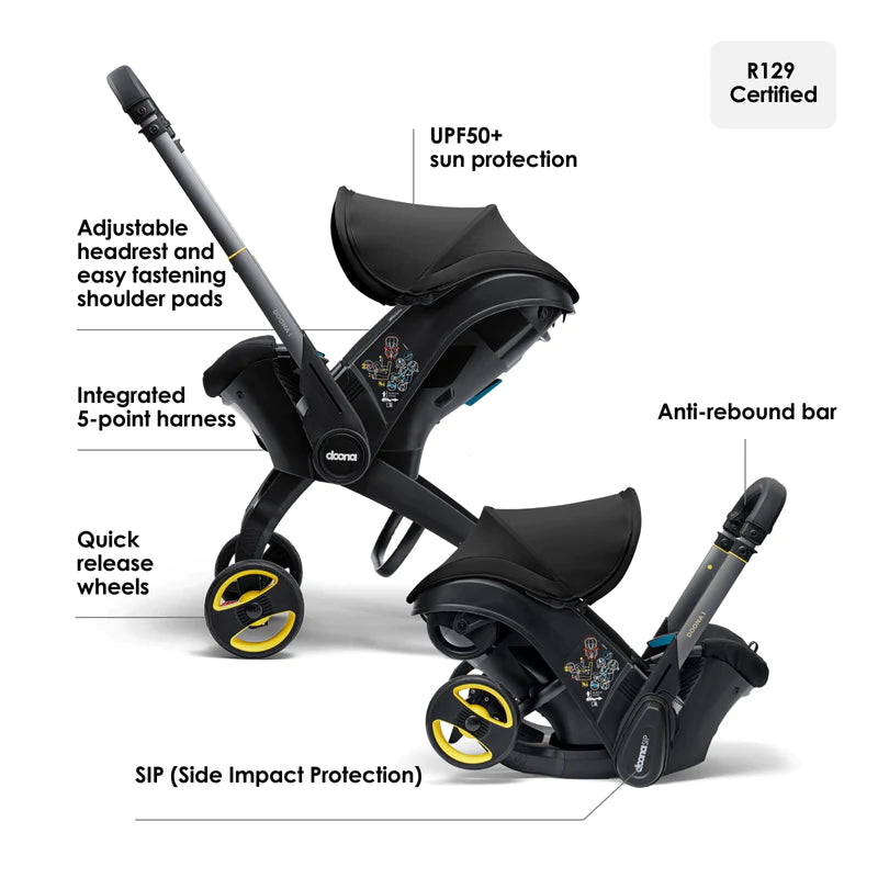 Doona X Car Seat Stroller Nitro Black — Pram Centre Derry