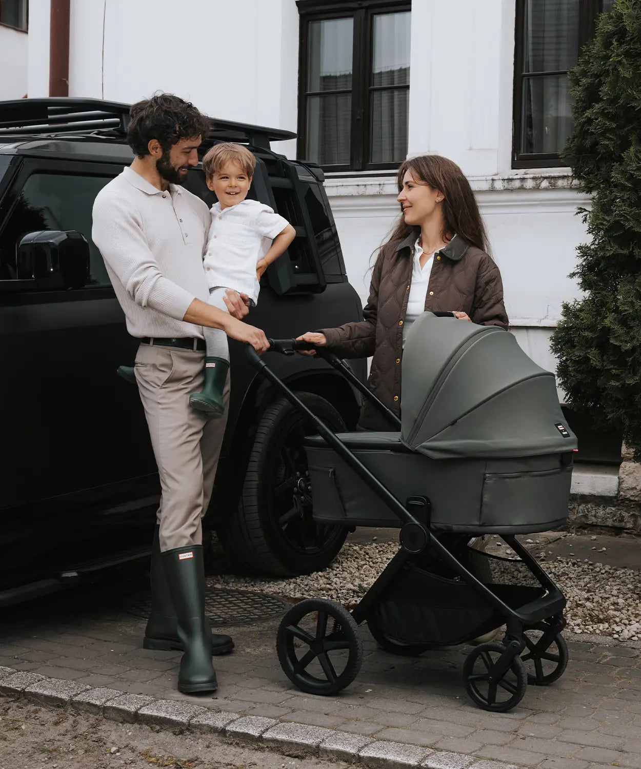 Venicci x Hunter Upline 3 Dark Olive 2-in-1 Pram & Pushchair