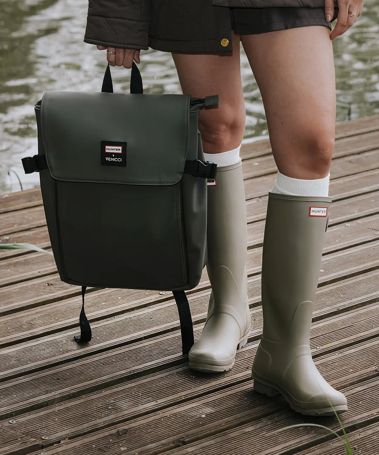 Venicci x Hunter Upline 3 Dark Olive 2-in-1 Pram & Pushchair