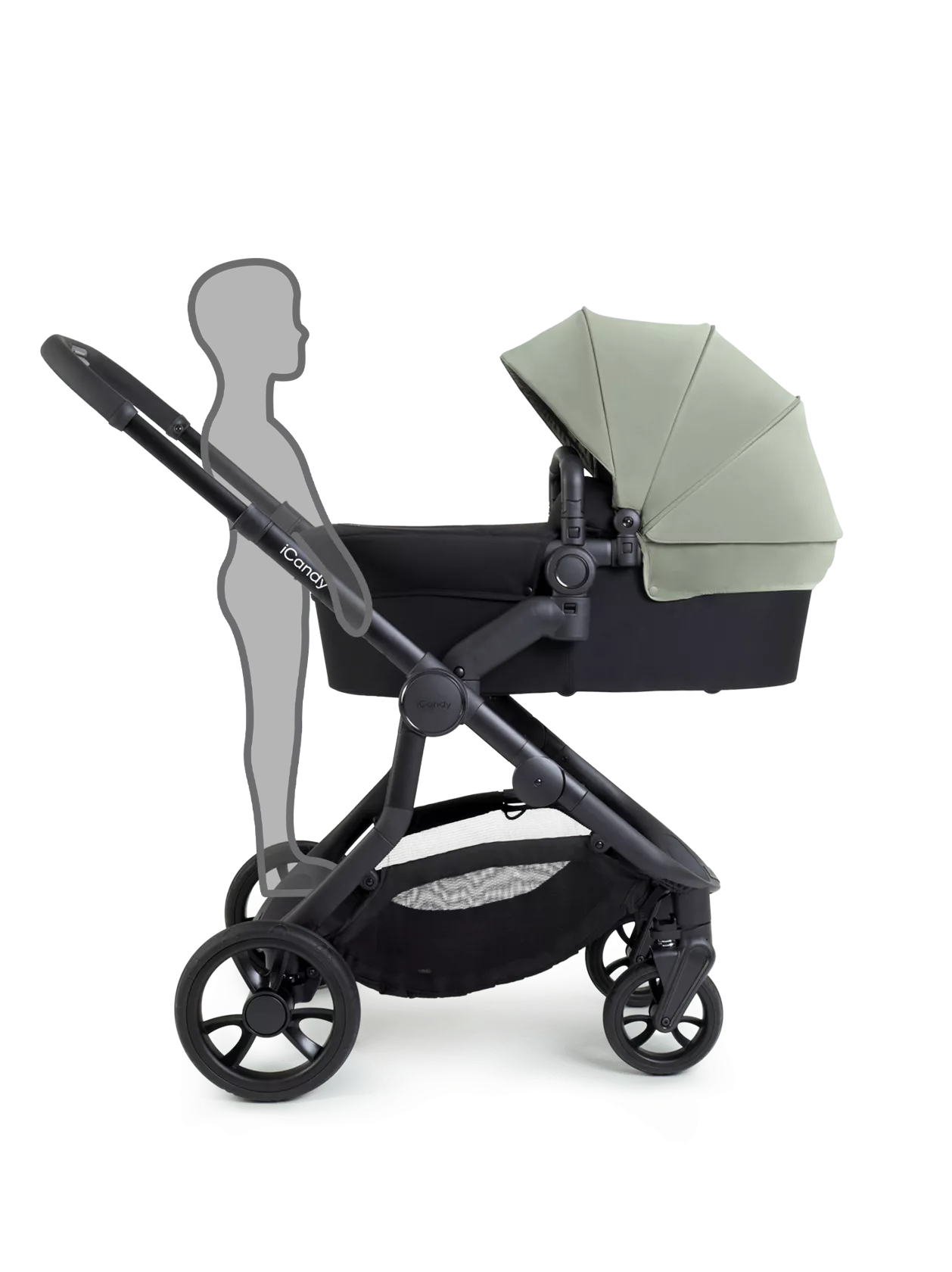 iCandy Orange 4 Pushchair Bundle Including Maxi Cosi  Cabrio Isize & Isofix Base- Pistachio - Pre Order