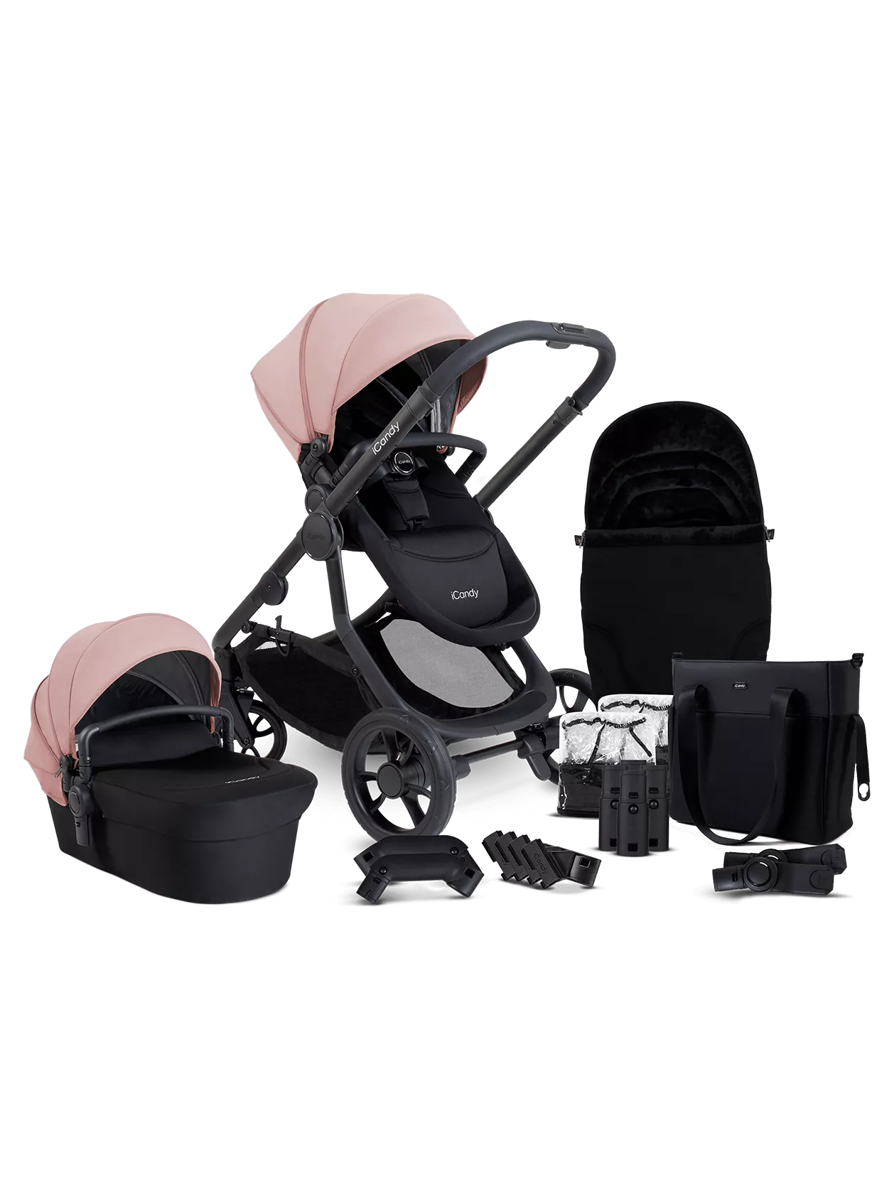 iCandy Orange 4 Pushchair Bundle -Including Maxi Cosi Cabrio Isize & Isofix base -  Rose - Pre Order