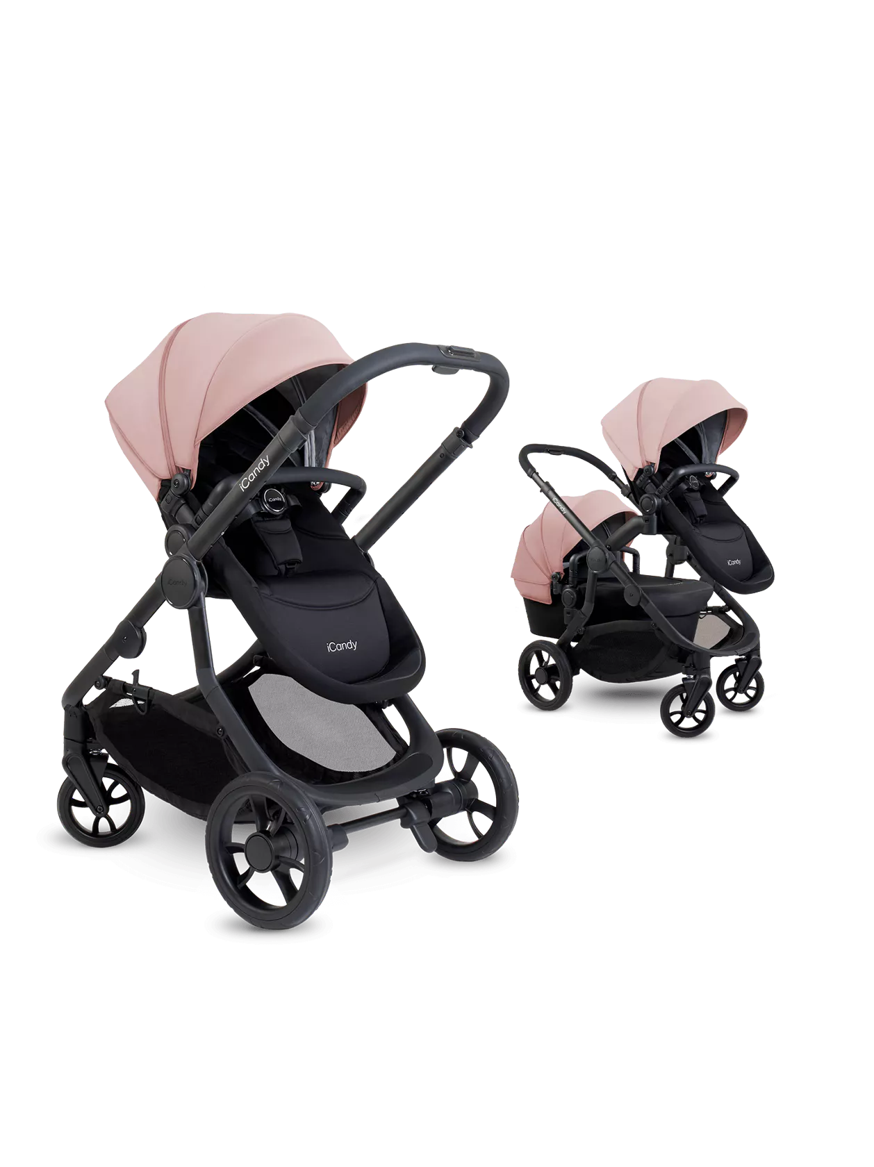 iCandy Orange 4 Pushchair Bundle -Including Maxi Cosi Cabrio Isize & Isofix base -  Rose - Pre Order