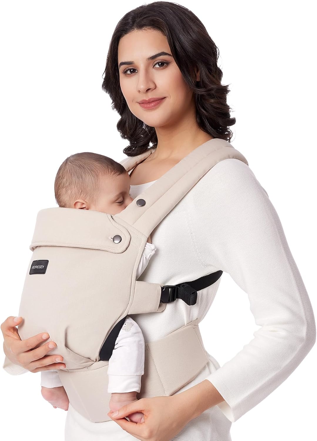 Momcozy Cotton Baby Carrier - Khaki