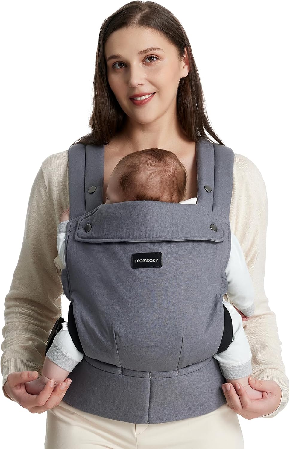 Momcozy Cotton Baby Carrier - Grey