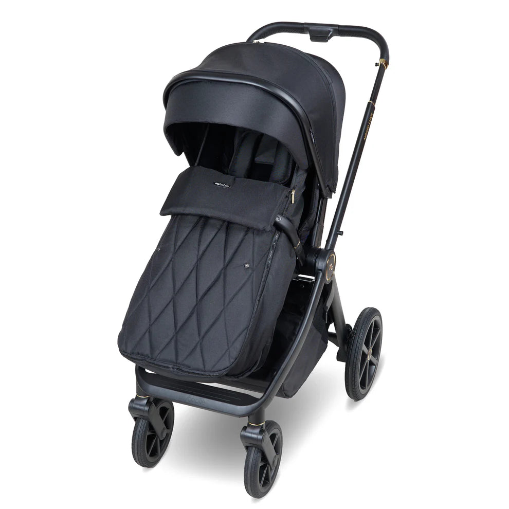 My Babiie 450 LUXE 3-in-1 Travel System with Rotating Car Seat & Toddler Seat + Base - Black