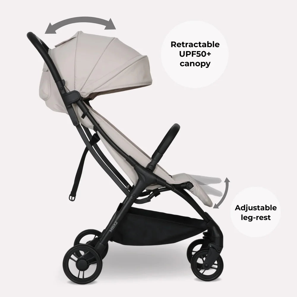 My Babiie MBX2 Compact Stroller - Oatmeal