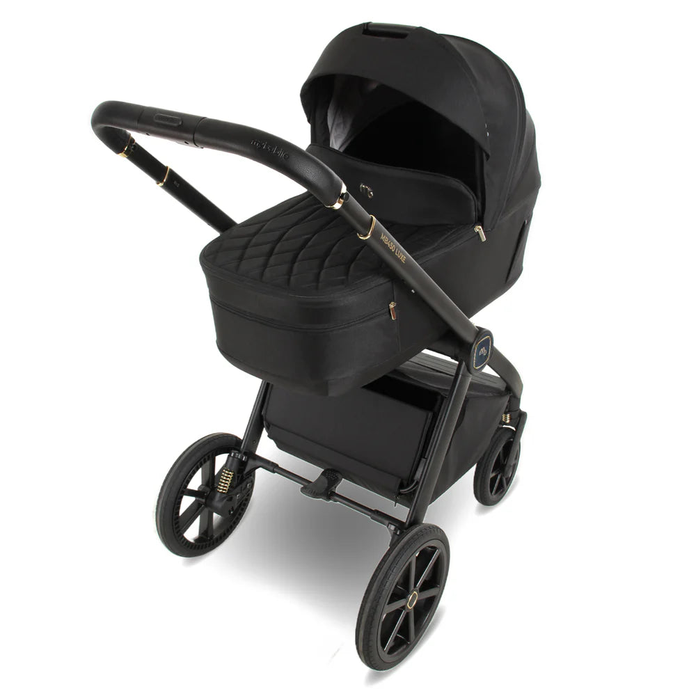 My Babiie 450 LUXE 3-in-1 Travel System with Rotating Car Seat & Toddler Seat + Base - Black