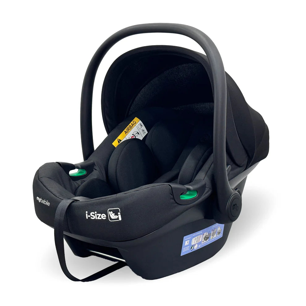 My Babiie 450 LUXE 3-in-1 Travel System with Rotating Car Seat & Toddler Seat + Base - Black