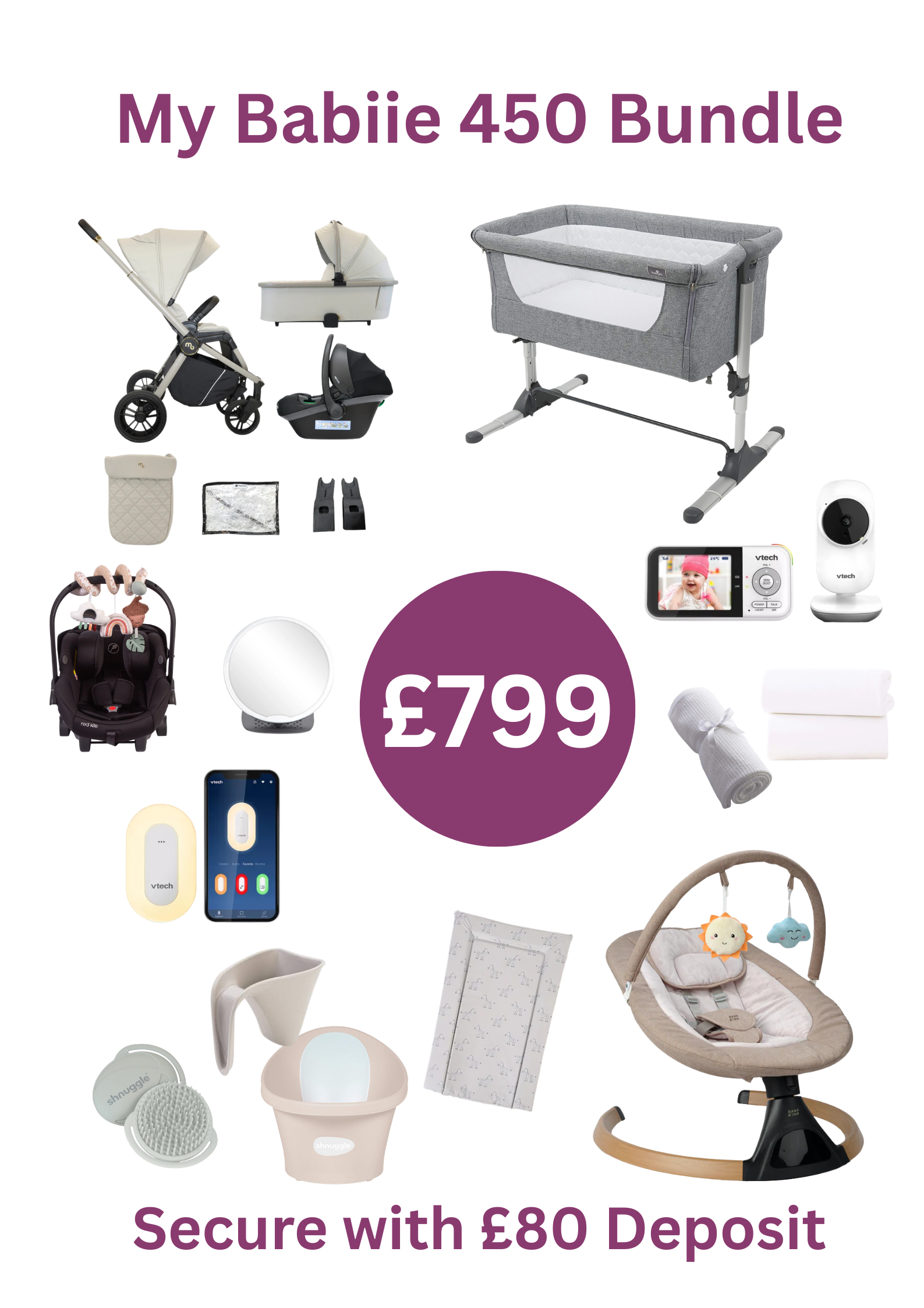 My Babiie Essential £799.99 Bundle Deposit £80 - Instore collection only