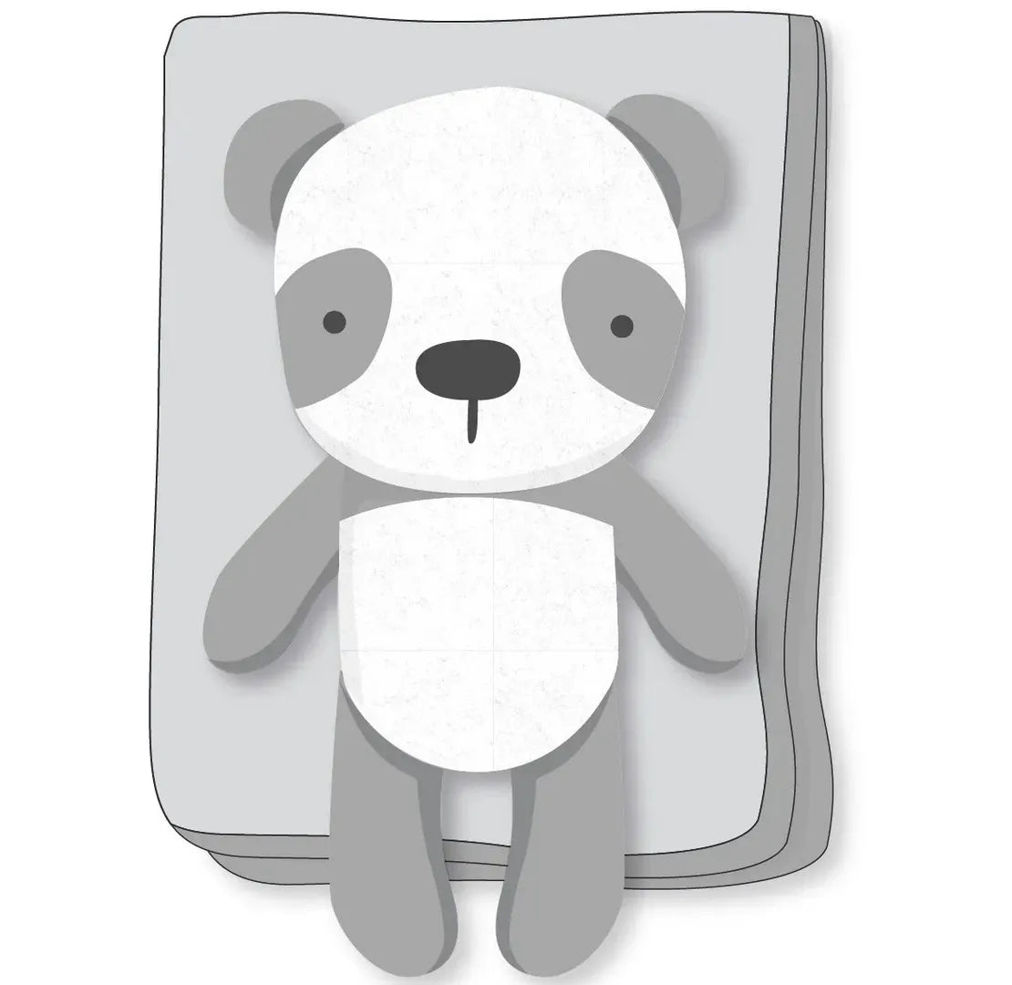 Baby 3D Panda Applique Blanket