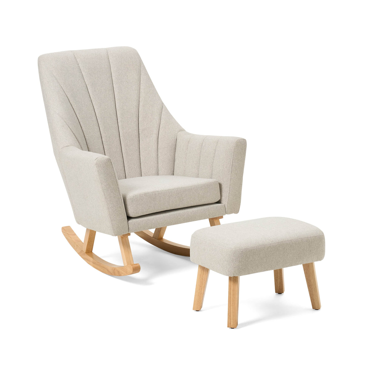 Tutti Bambini Rocking Chair & Foot Stool Set Pebble — Pram Centre Derry