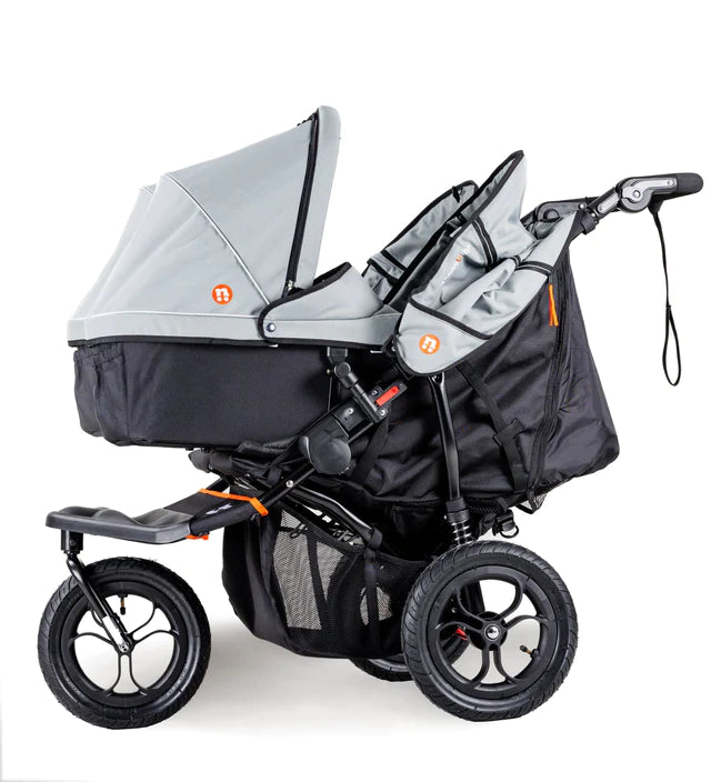 NIPPER DOUBLE V5 (RAIN COVER AND REMOVABLE BASKET INCLUDED) -  Rocksalt Grey