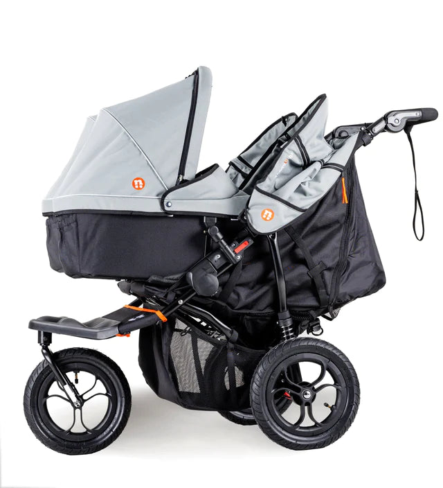 Out N About NIPPER DOUBLE V5 RAIN COVER AND REMOVABLE BASKET INCLUDED Pram Centre Derry
