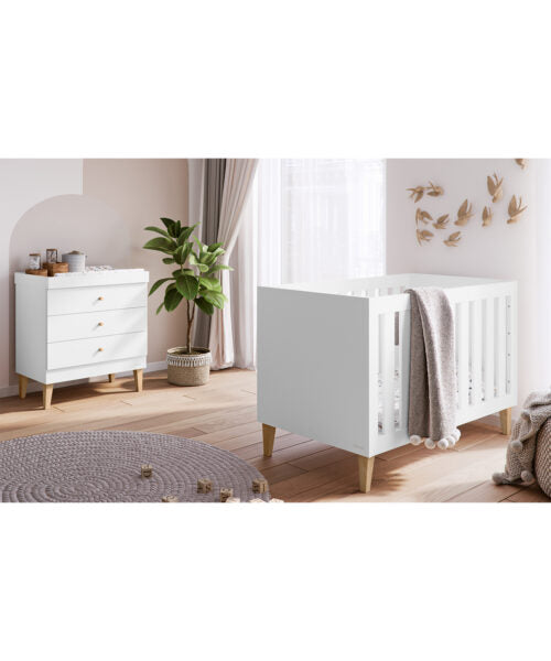 Venicci Saluzzo 2 Piece Furniture Set - Premium White- Collection Only