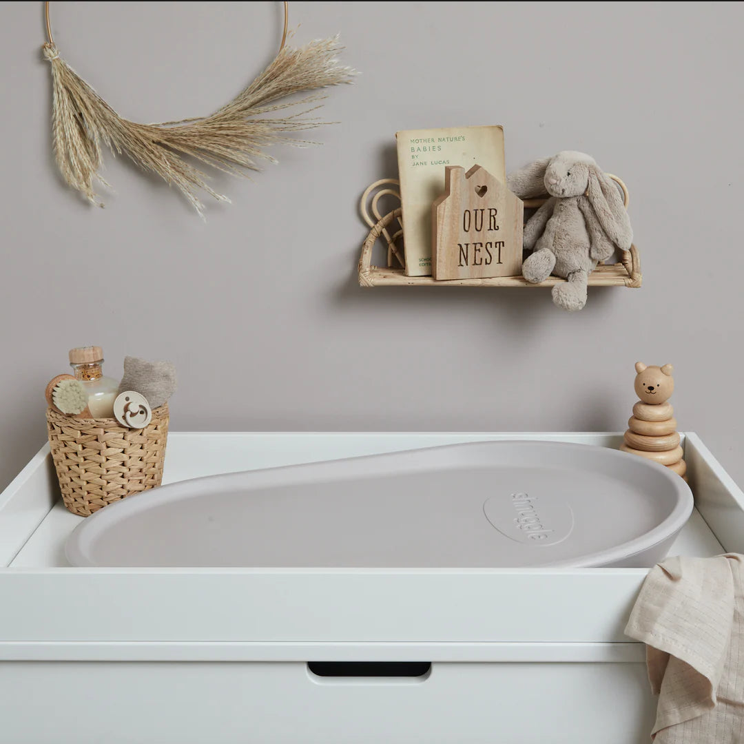 Shnuggle Squishy Changing Mat – The Ultimate Comfy & Hygienic Changing Solution - Taupe