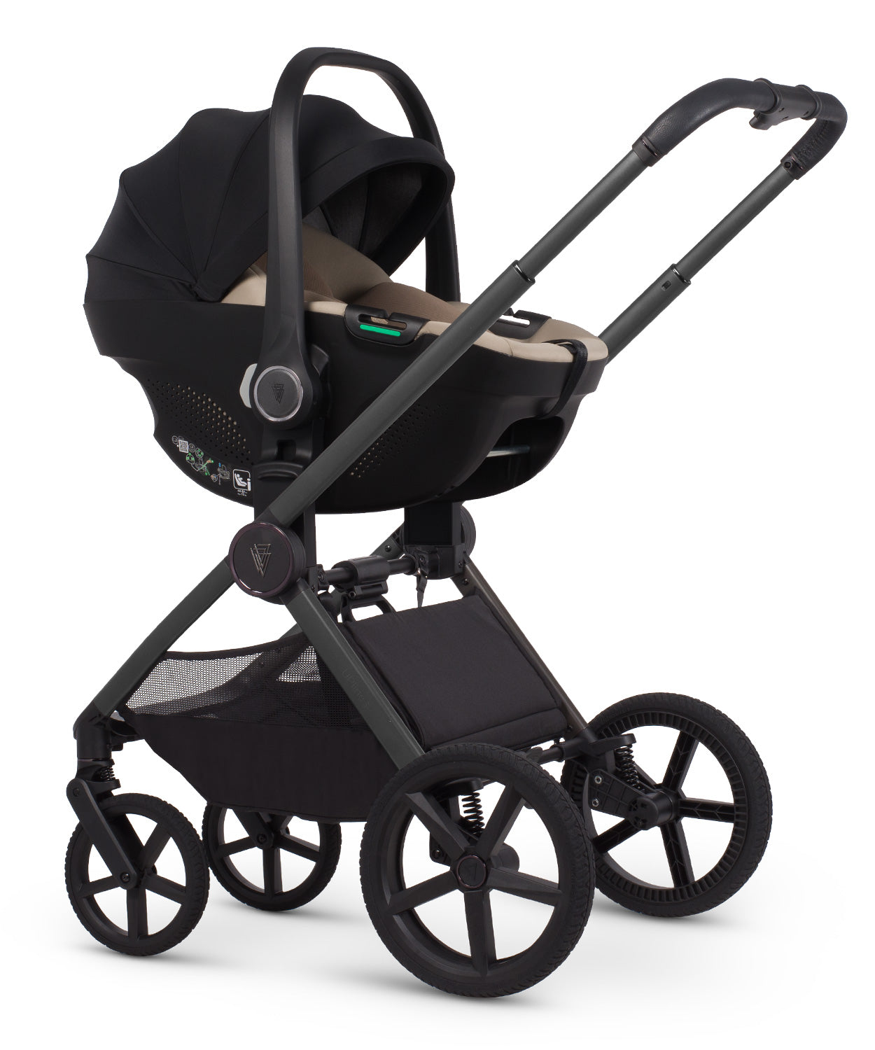 Venicci Upline 3 Aloe + Car Seat & Base 4-in-1 Bundle