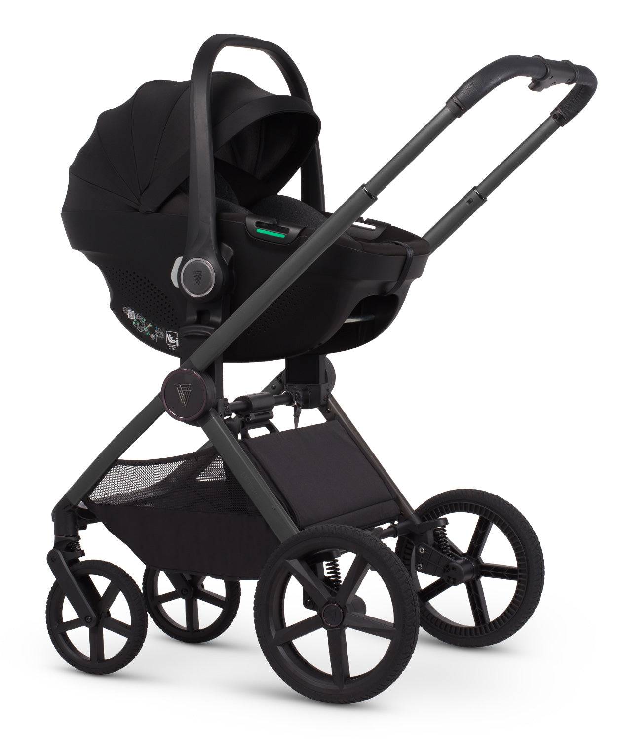 Venicci Upline 3 Aloe + Car Seat & Base 4-in-1 Bundle