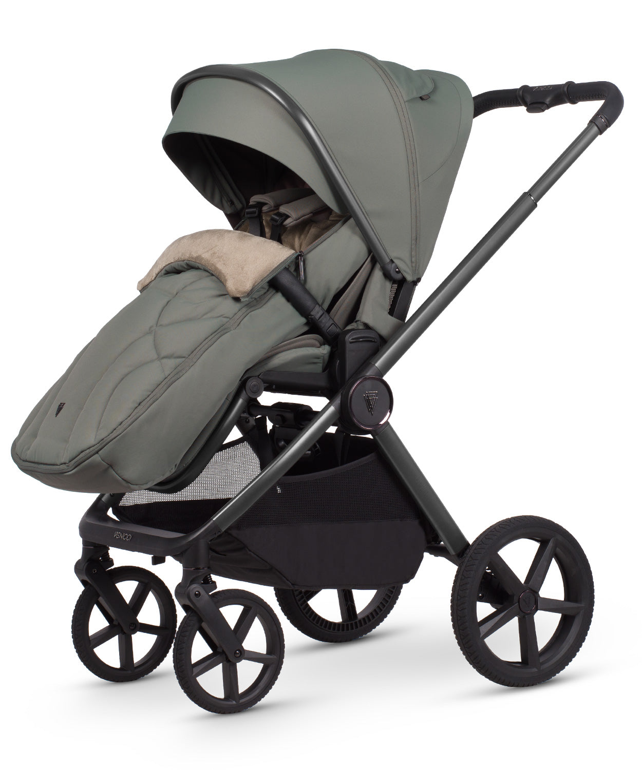 Venicci Upline 3 Aloe + Car Seat & Base 4-in-1 Bundle