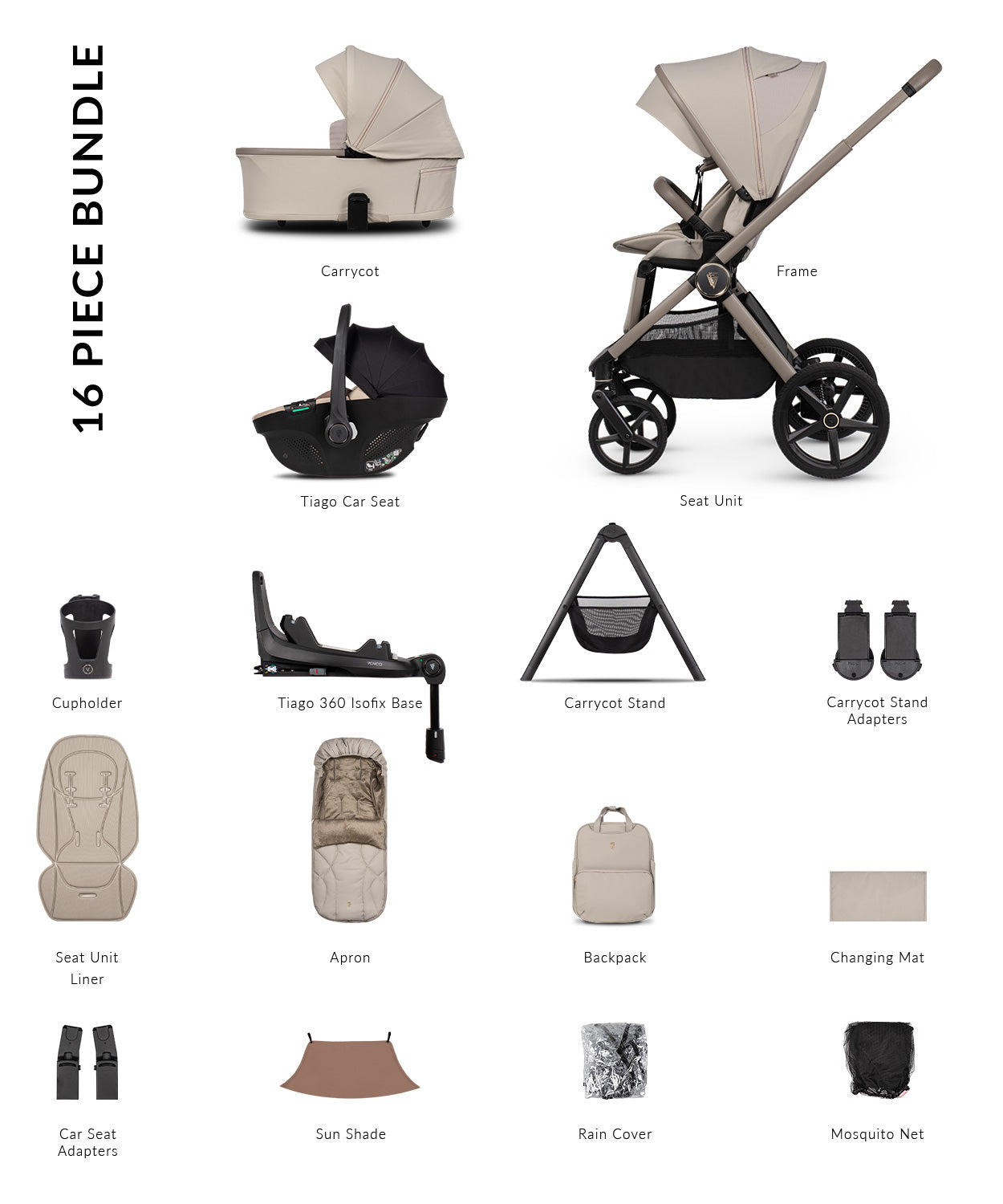 Upline3 Introductory Bundle Includes Free Carrycot Stand & Cupholder  Instore Collection