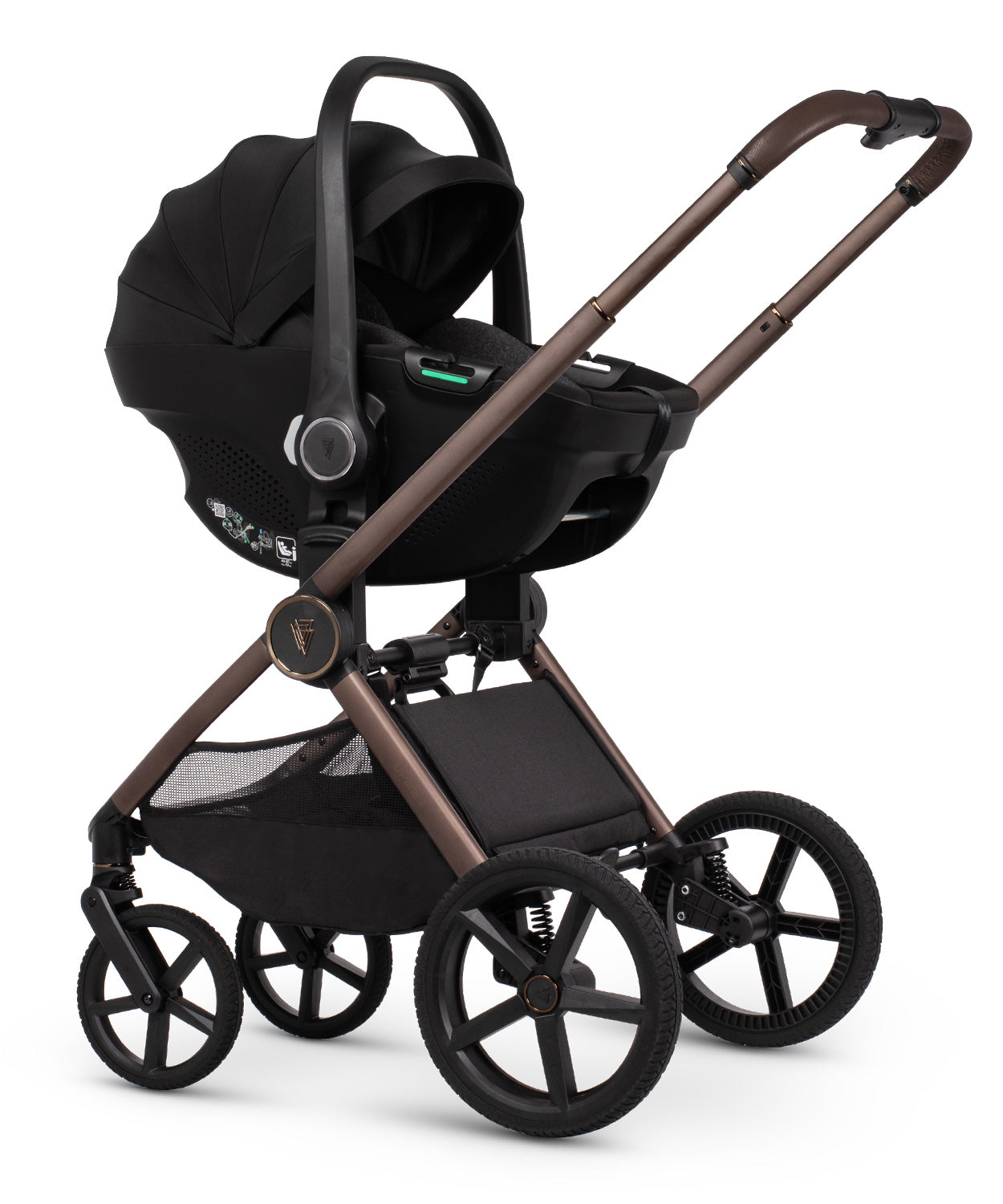 Venicci Upline 3 Sand + Car Seat & Base 4-in-1 Bundle