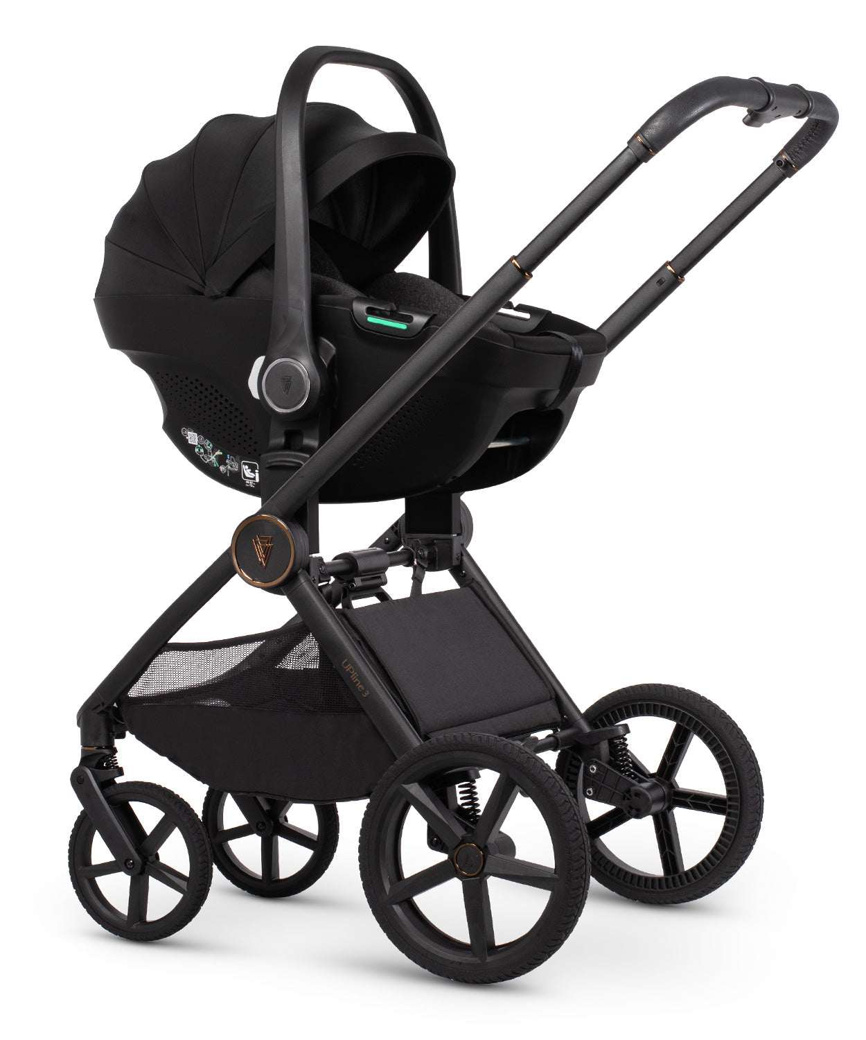 Venicci Upline 3 Truffle + Car Seat & Base 4-in-1 Bundle