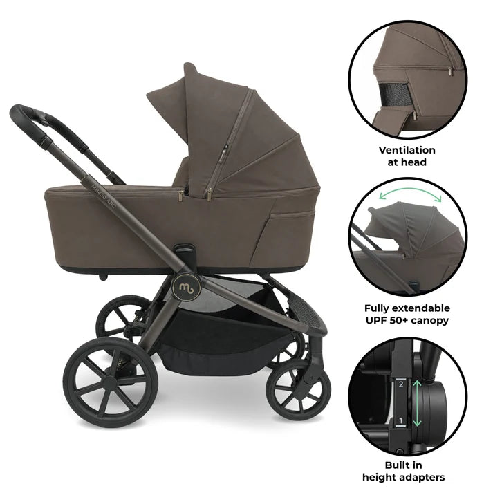 PRE ORDER My Babiie Arc Travel System + Rotating Car Seat + Toddler Seat + Base