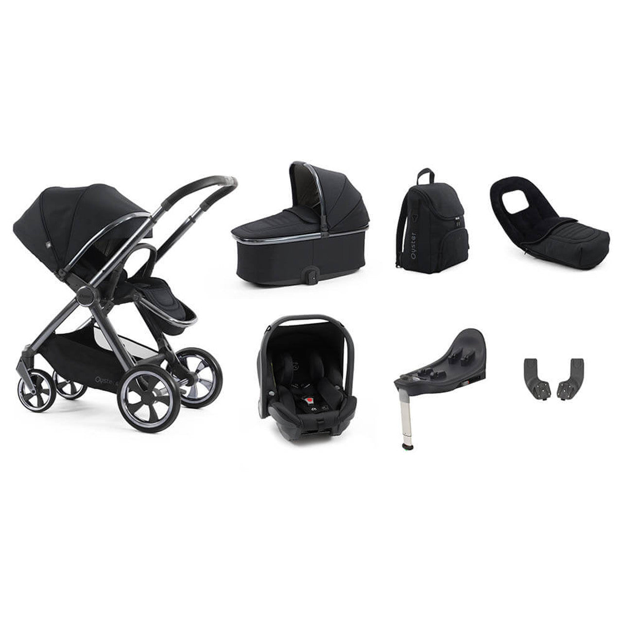 BabyStyle Oyster 4 Luxury 7 Piece 360 Swivel Capsule Bundle - Carbonite - Pre Order