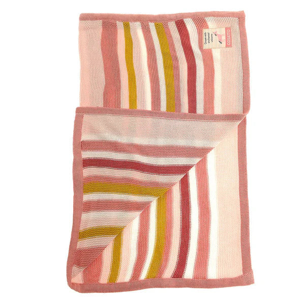 Cosatto Knitted Stripe Blanket – Unicorn Stripe